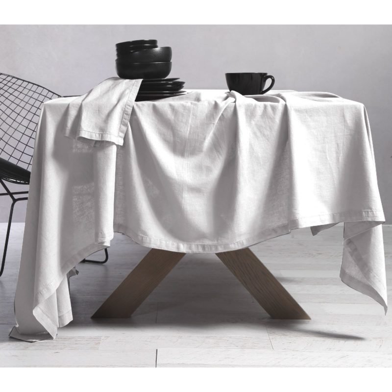 Τραπεζομάντηλο Cotton-Linen White – 150x250cm