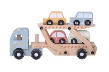 Ξύλινο Φορτηγό με Αυτοκινητάκια – Little Dutch