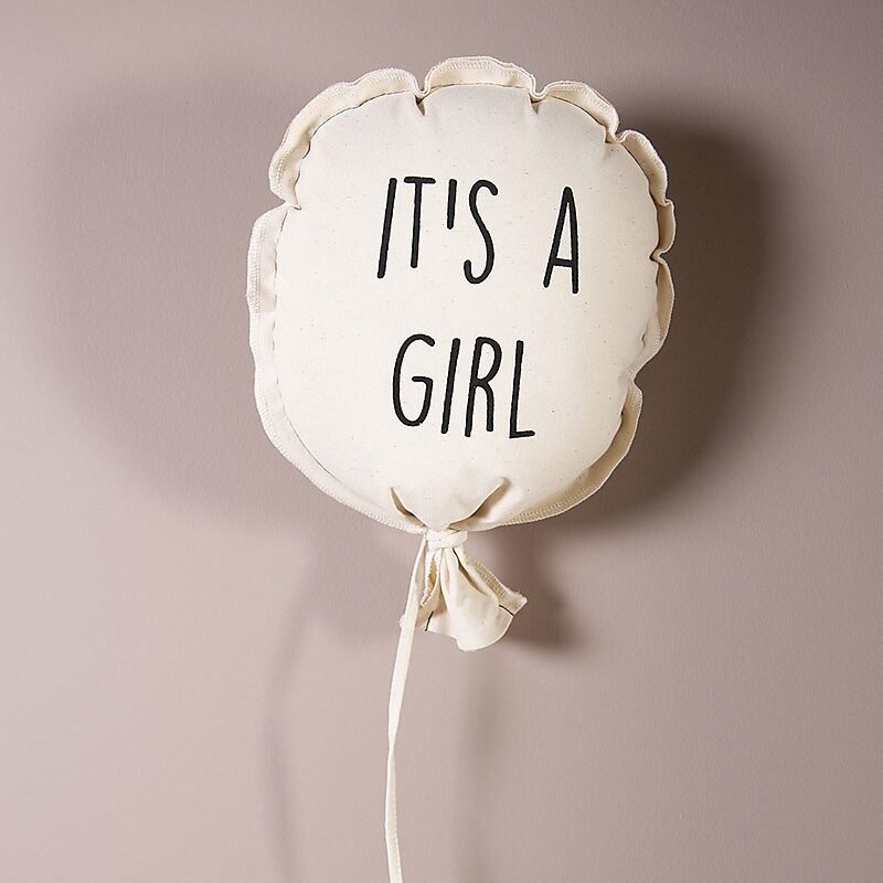 Υφασμάτινο Διακοσμητικό Μπαλόνι τοίχου It’s a Girl