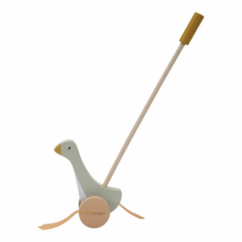 Ξύλινη Τρεχαλίτσα με Κοντάρι Little Goose – Little Dutch