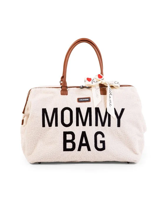 Τσάντα Αλλαγής Childhome Mommy Bag Teddy Off-White