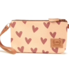 Heartbeat Clutch Pink πορτοφολάκι με σχέδιο καρδιές