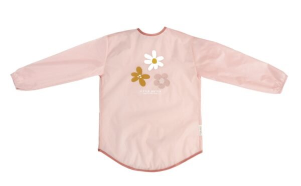 Little Pink Flowers Μπλουζάκι Ποδιά Ζωγραφικής με σχέδιο λουλουδάκια με κλείσιμο velcro