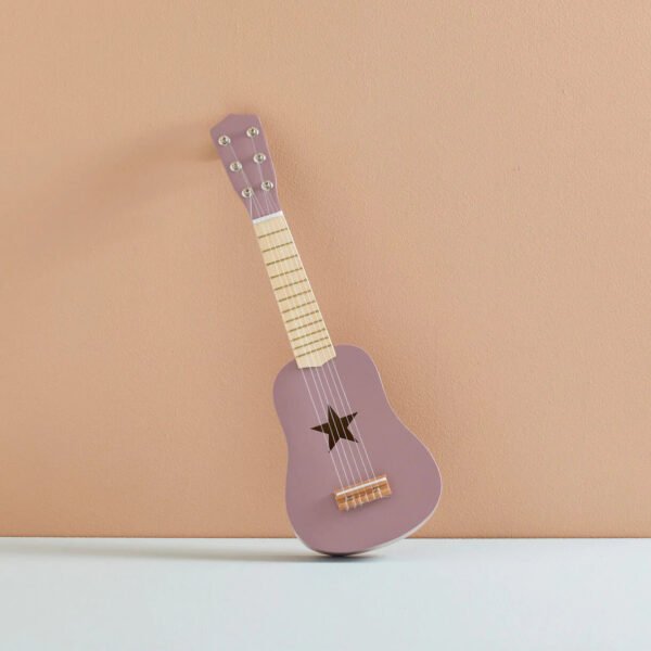 Κιθάρα Star Λιλά 6 χορδών με σχέδιο αστέρι στο κέντρο της