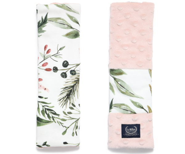 Wild Blossom Jersey Seat Belt Cover Smoke Rose