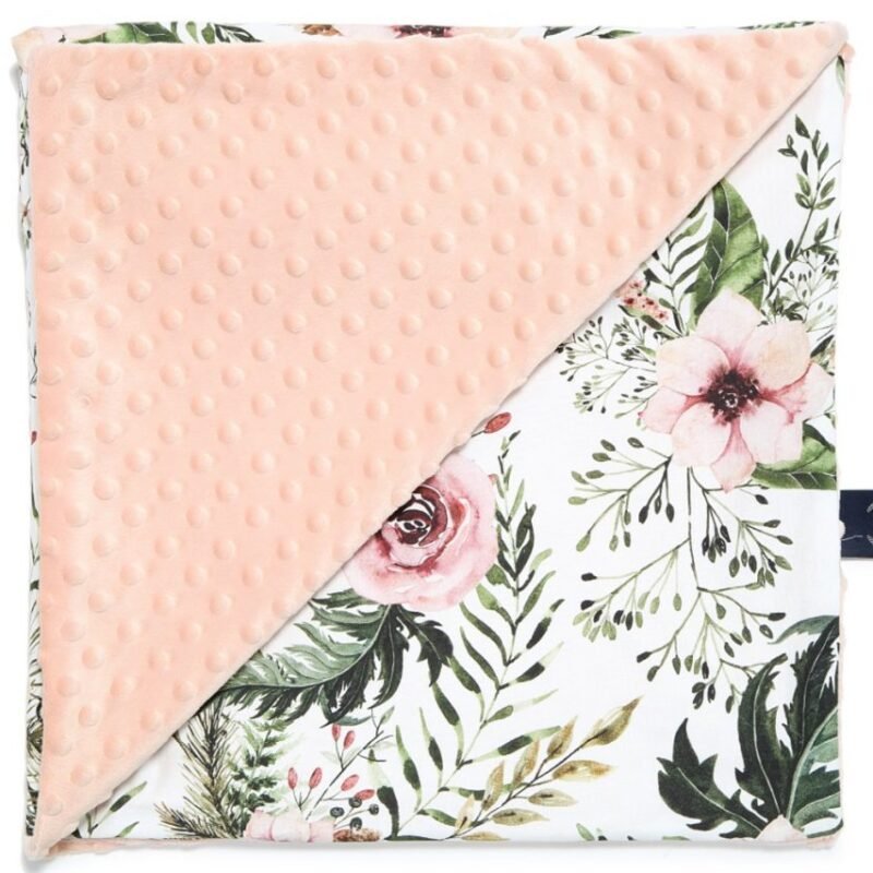 Wild Blossom Λεπτή Κουβέρτα Minky Powder Pink
