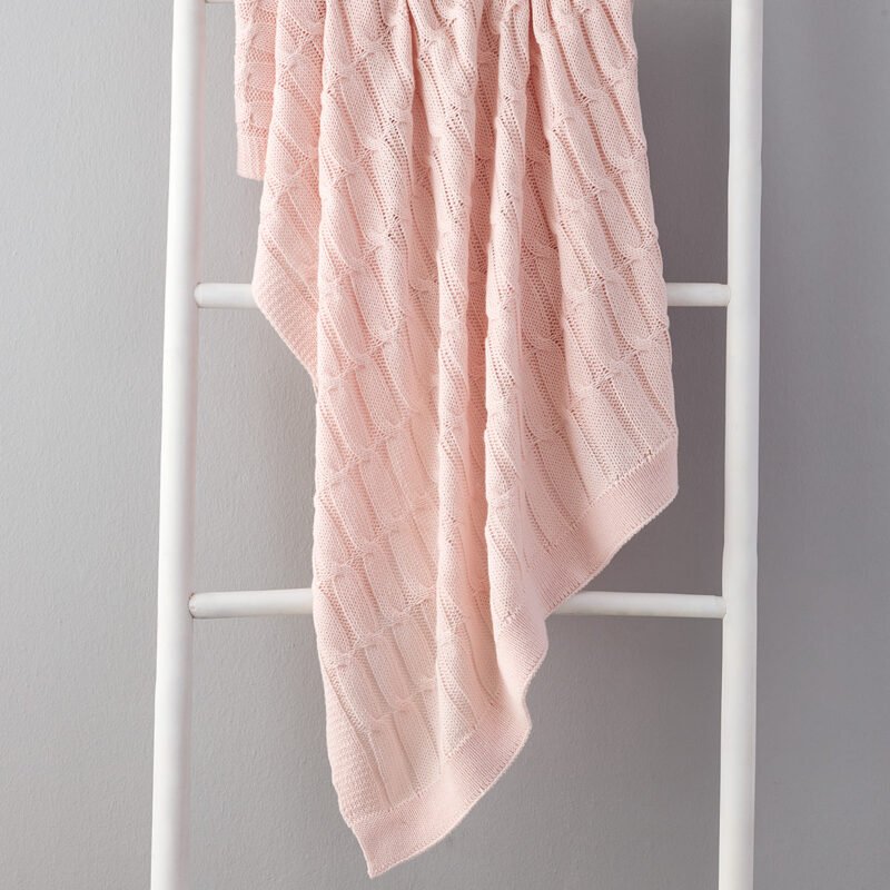 Braid Βρεφική Κουβέρτα Ροζ