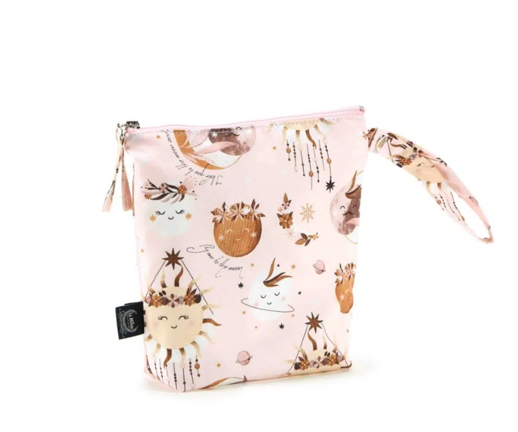 Fly Me To The Moon Waterproof Travel Bag Nude (S)