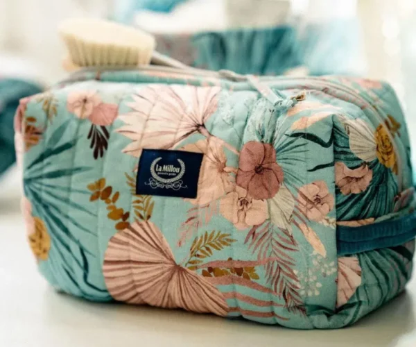 Boho Palms Mollet Cosmetic Bag Deep Ocean