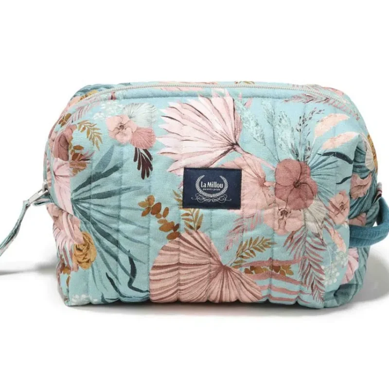 Boho Palms Mollet Cosmetic Bag Deep Ocean